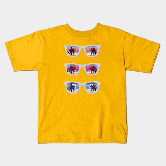 Tropical Kids T-Shirt by Glitchway